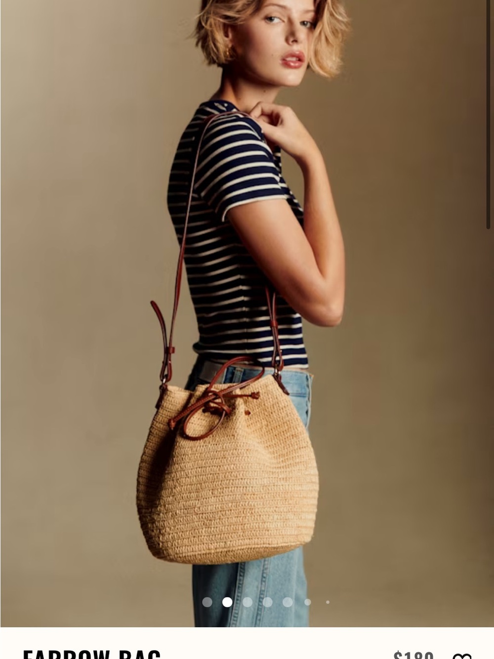 Sezane Farrow Bag Raffia - Picture 12 of 14